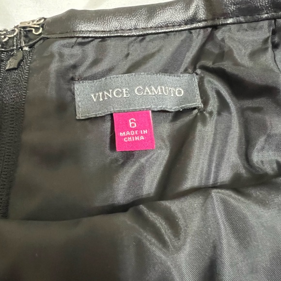 Black Faux Leather Skirt Size 6 - Picture 4 of 5